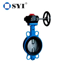 Cast Iron Butterfly Valves DN40-1200 Wafer type gear box operated Butterfly Valves